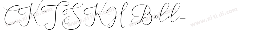 CKTSKH Bold字体转换
